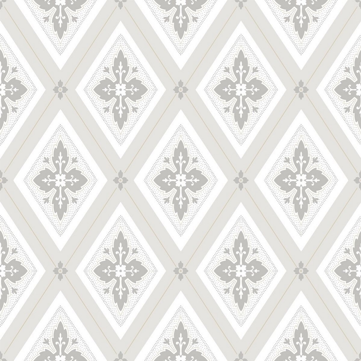 Tapet Flora Astrid, Grå 692-05