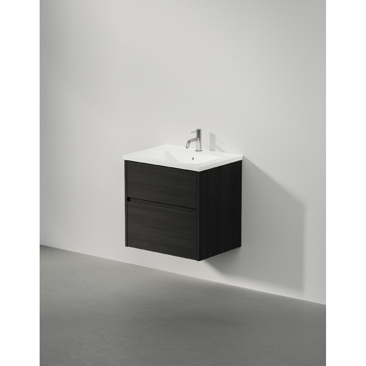 Kommod Grand Grip 60x45cm, Black Oak, Slät