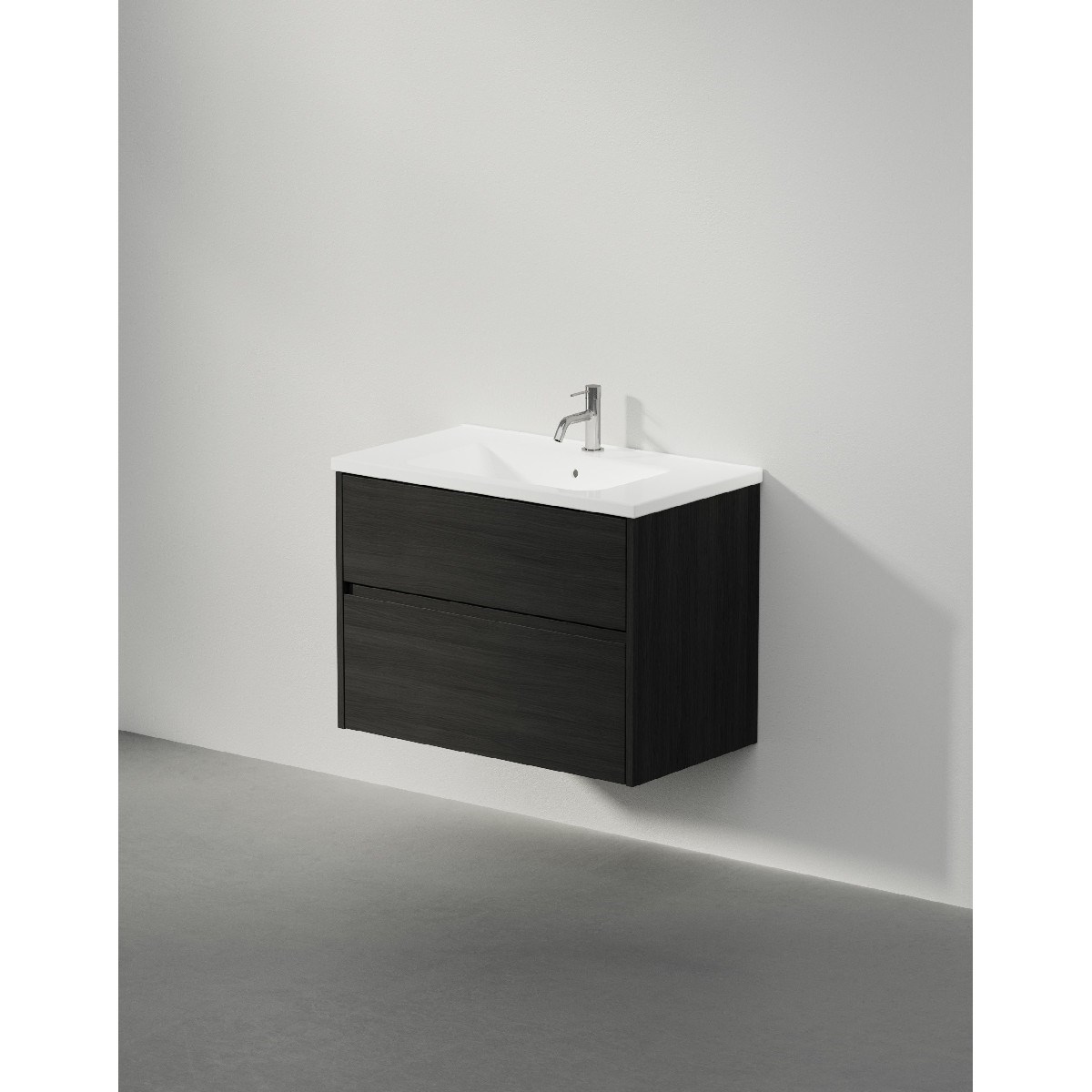 Kommod Grand Grip 80x45cm, Black Oak, Slät