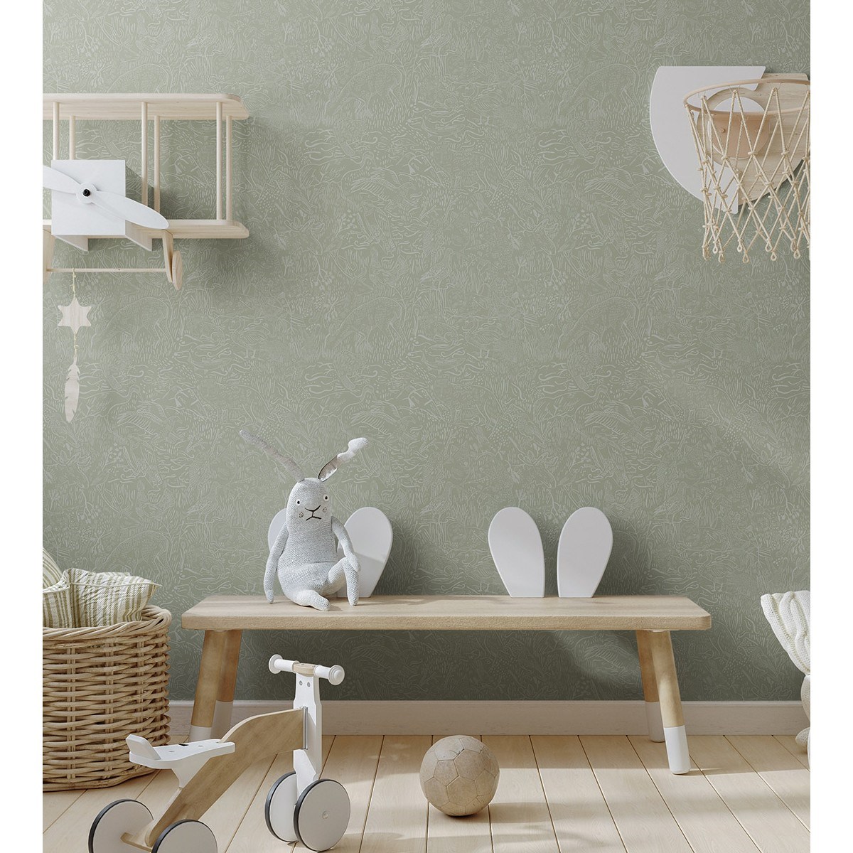 Tapet Klara o Tove Landskapsdjur 26017