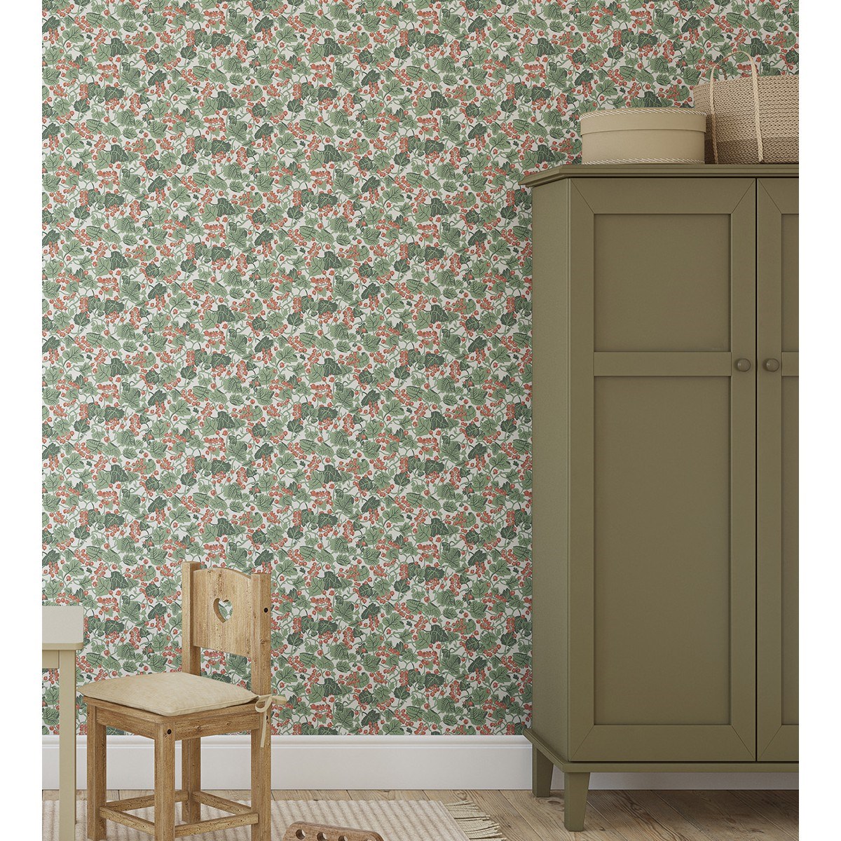 Tapet Klara o Tove Vinbärsplock 26018