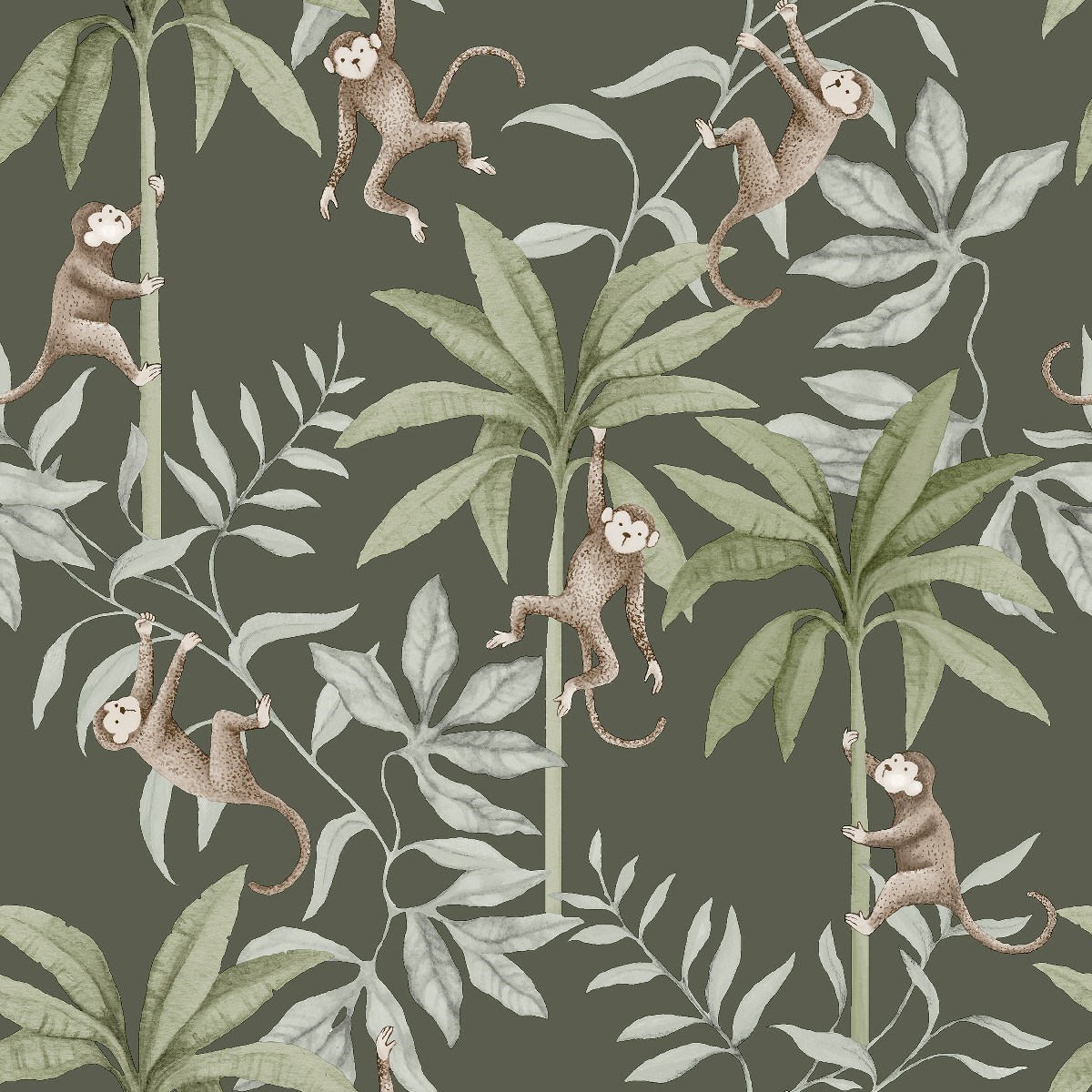 Tapet Newbie Wallpaper II Jungle Friends 6935