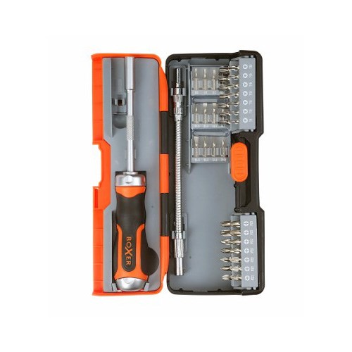 Bitssats Med Spärrskruvmejsel 43st