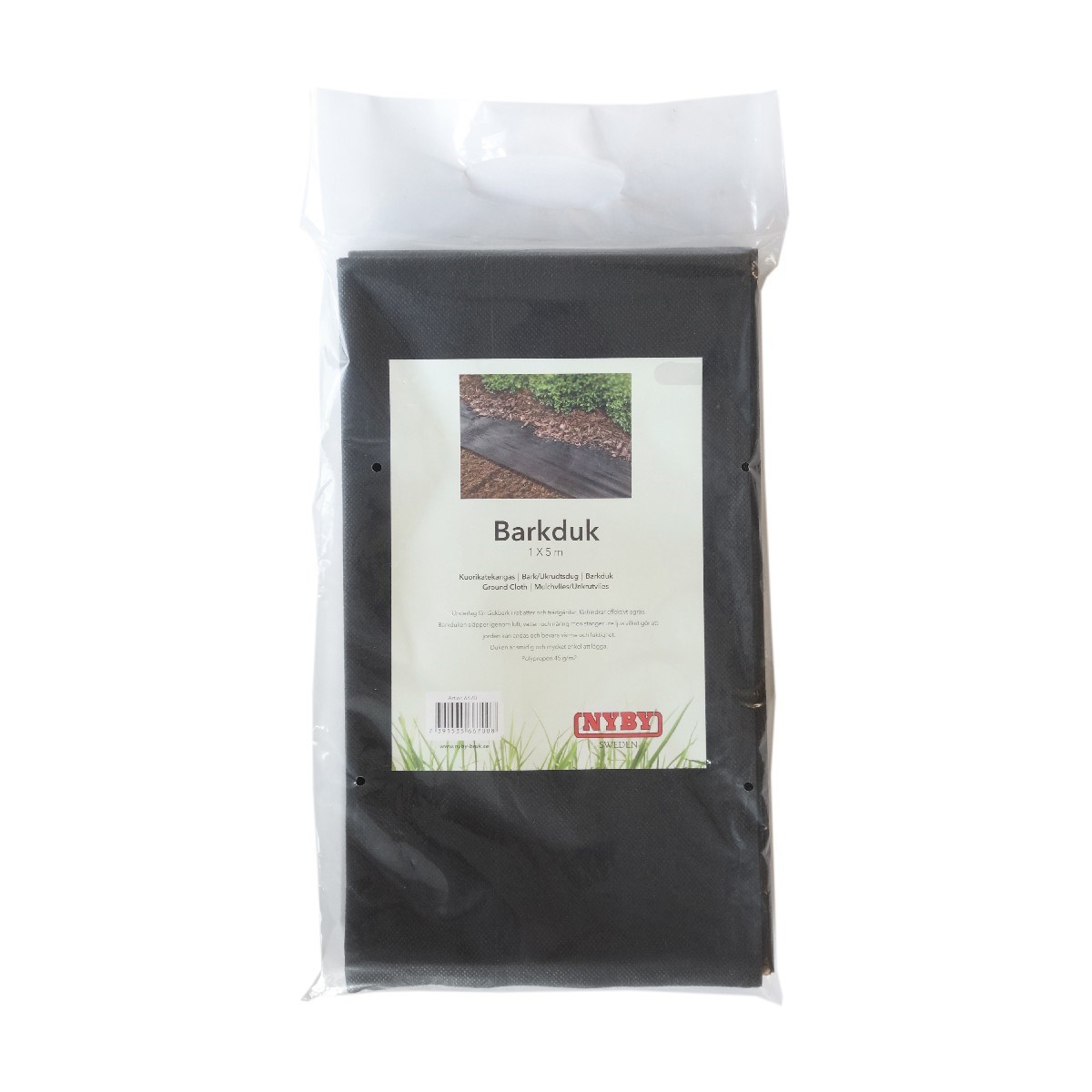 Barkduk Svart, 1x5m
