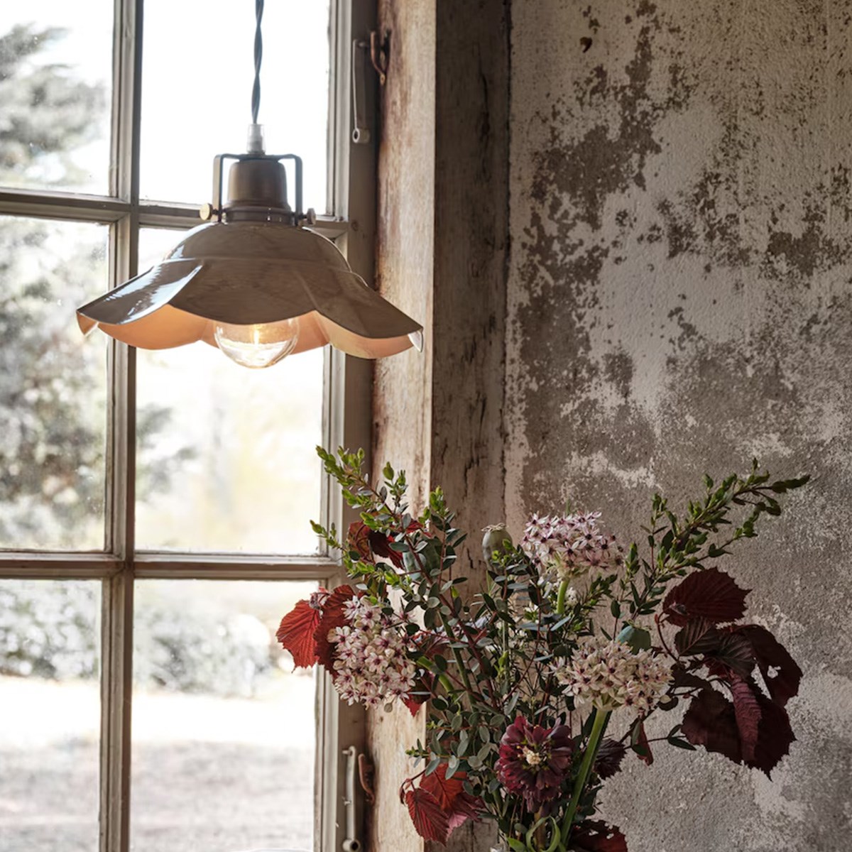 Taklampa Frida E27, Beige