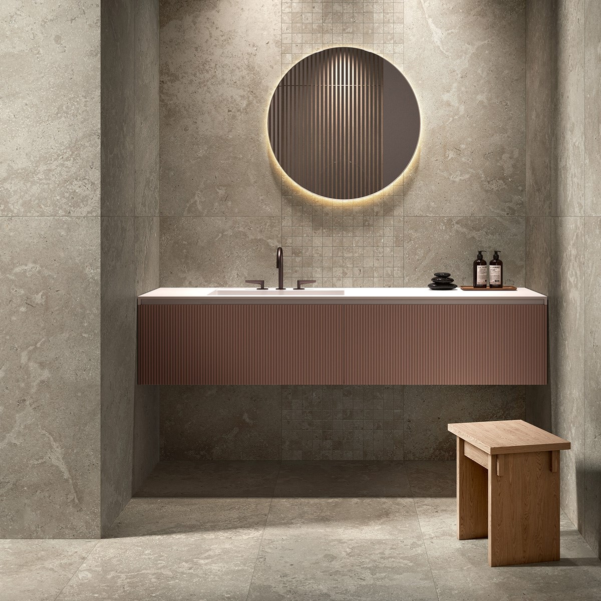 Klinker Granitkeramik Timeless Taupe Brun, 30x30cm