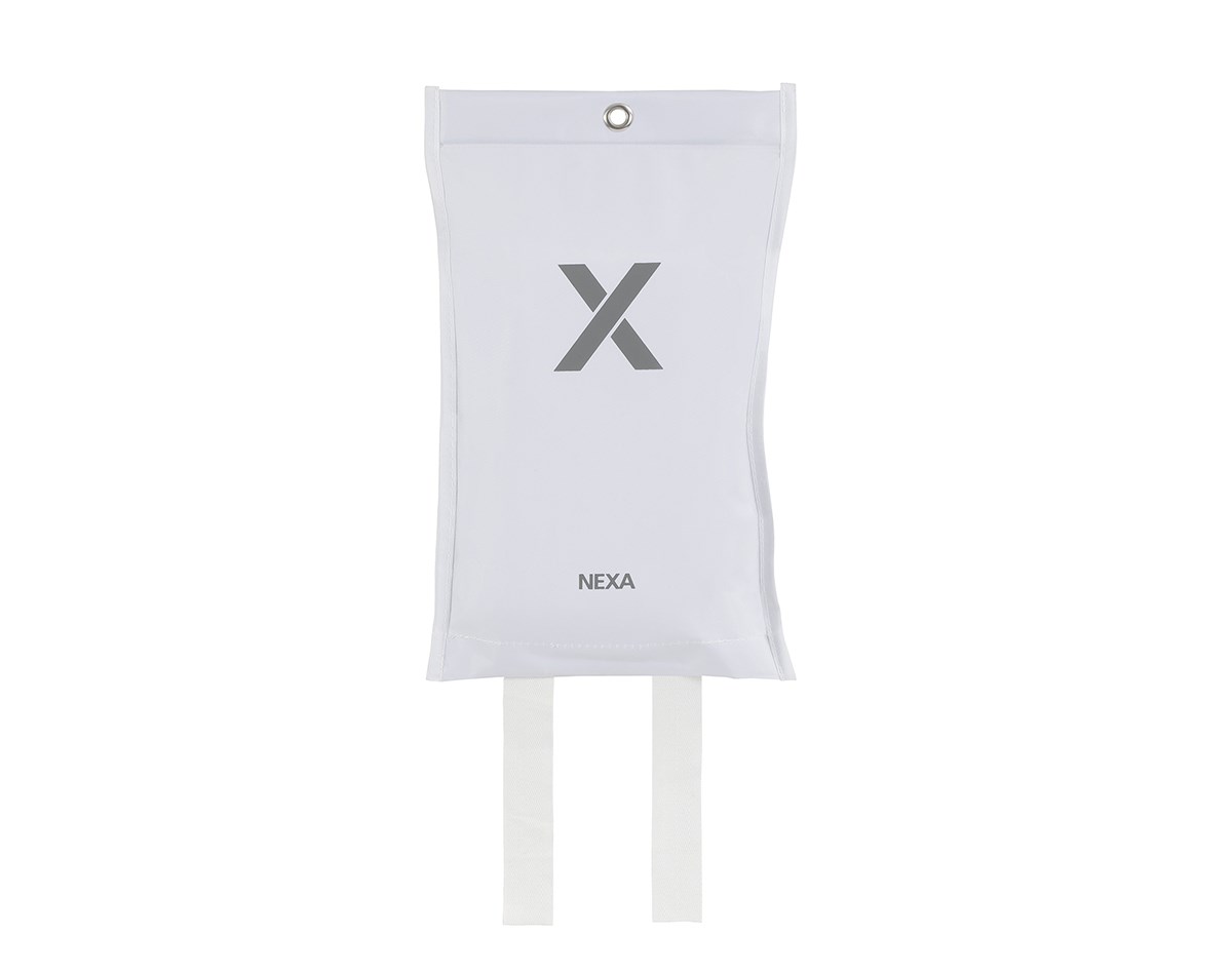 Brandfilt Silikon 120x120cm, Vit