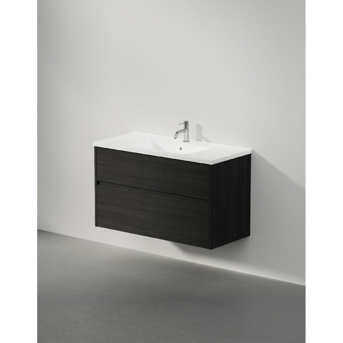 Kommod Grand Grip 100x45cm, Black Oak, Slät