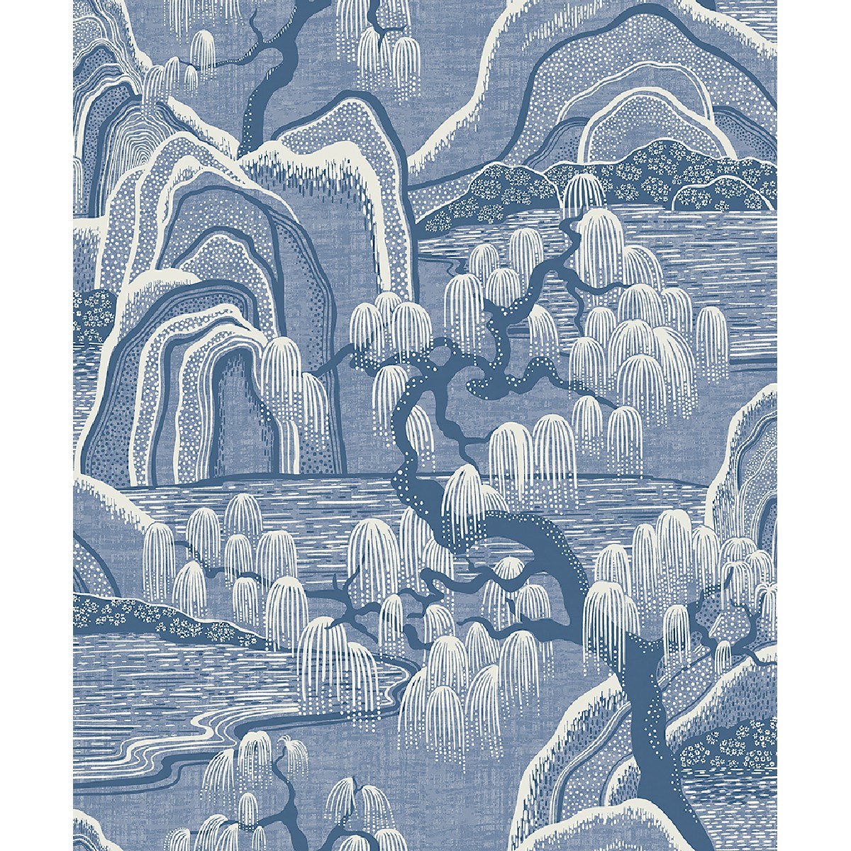 Tapet Blue & White Indigo Garden 6147