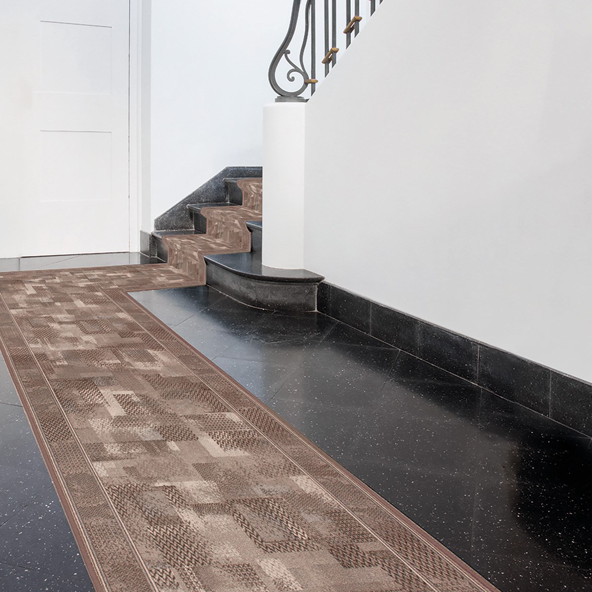 Gångmatta Tribe 37 Brun 80cm