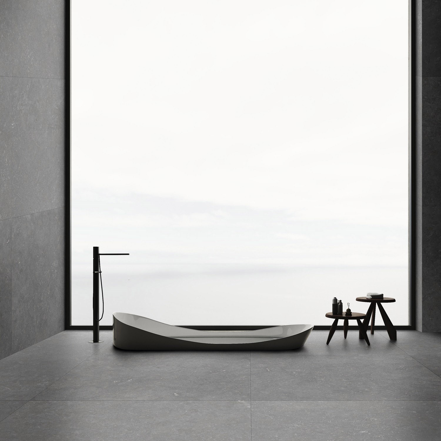 Klinker Granitkeramik Arco Dark Gray Mörkgrå, 60x60cm, Matt