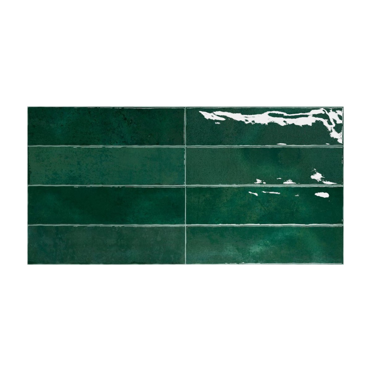 Kakel Nairobi Green Grön, 7.5x30cm