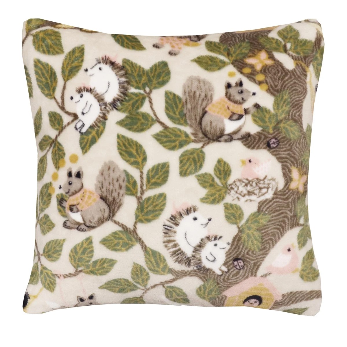 Kuddfodral Skogsliv Beige, 45x45cm