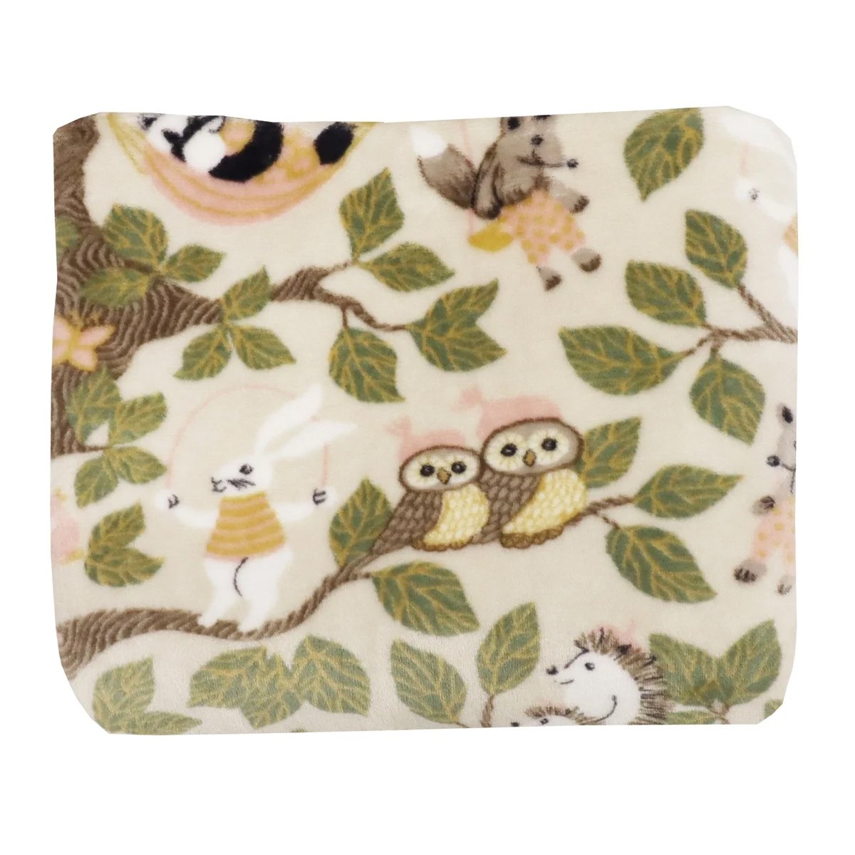 Pläd Skogsliv Beige, 150x130cm