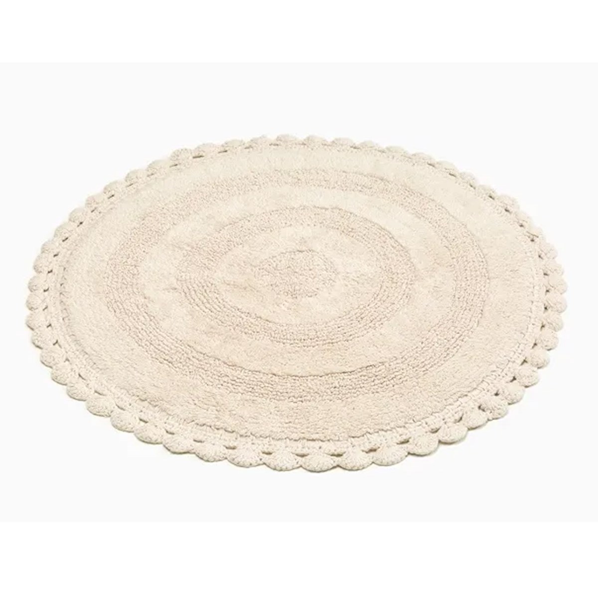 Badrumsmatta Rimini Rund Sand, 100cm