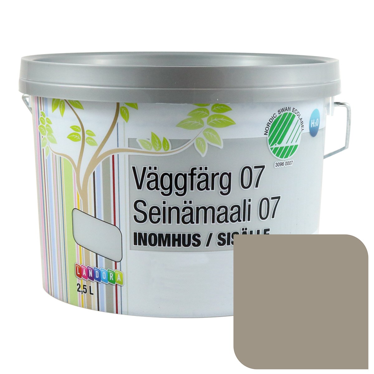 Väggfärg 07 Mocca, 2.5L