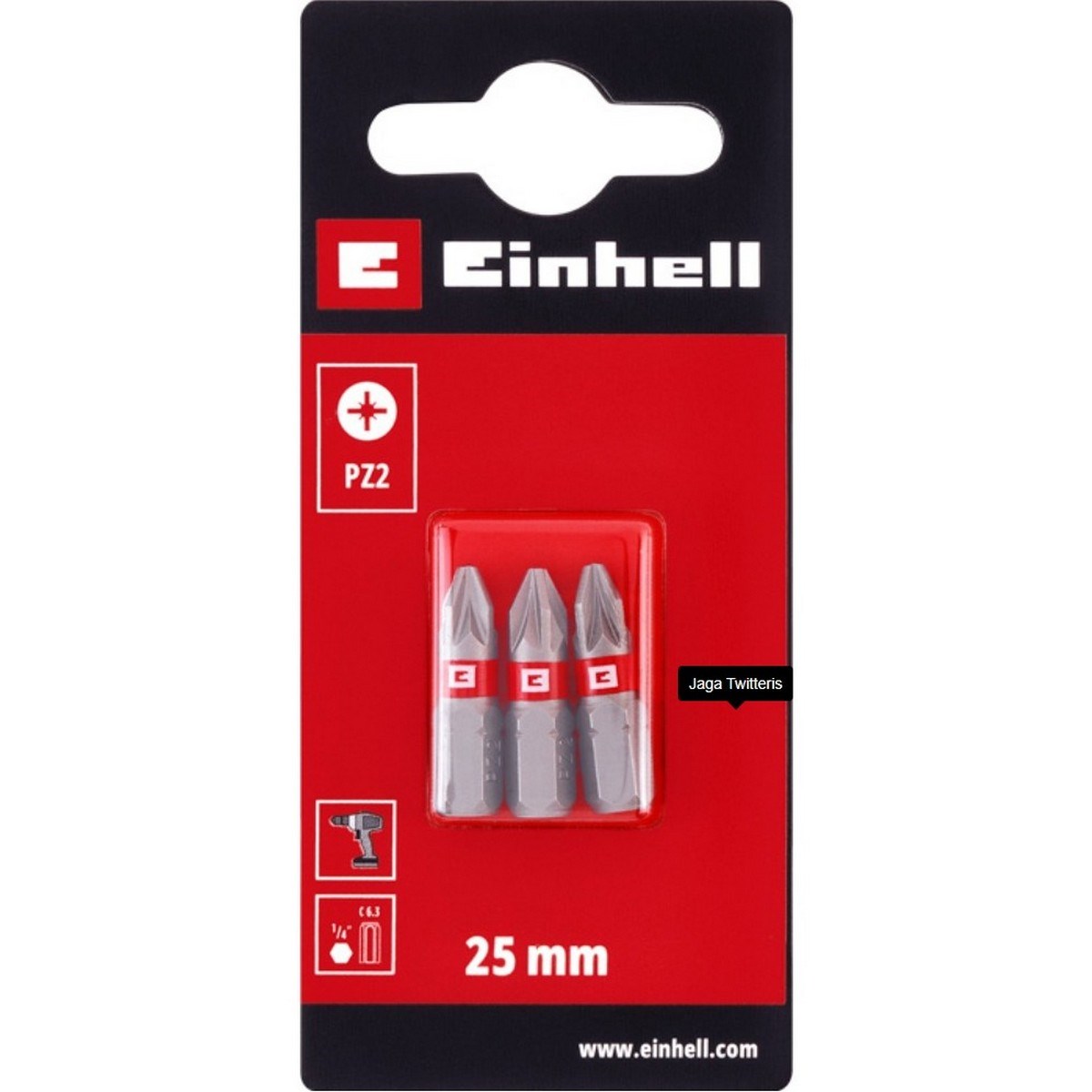 Bits Standard Pz2 25mm, 3st