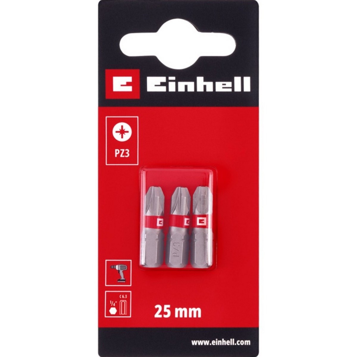 Bits Standard Pz3 25mm, 3st