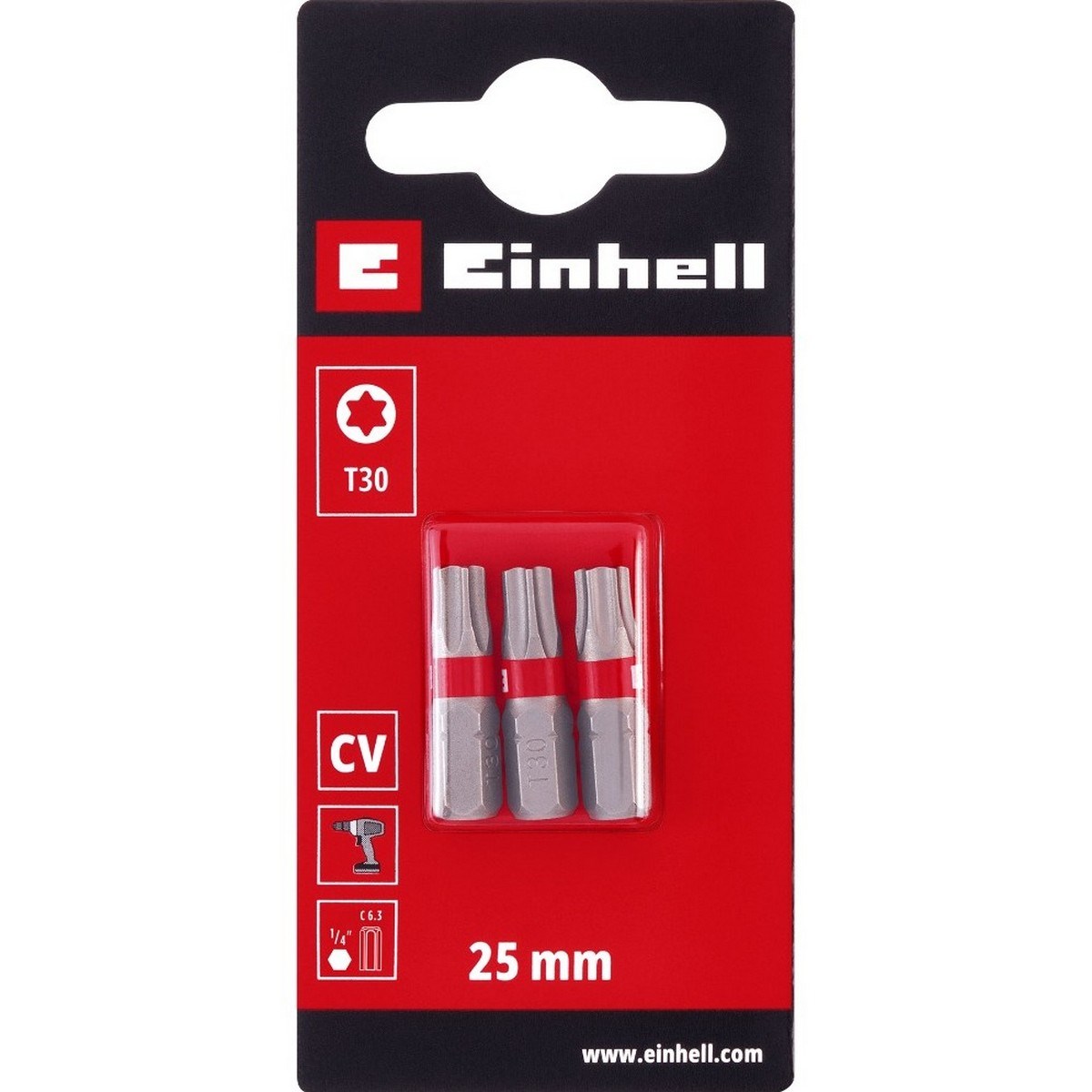 Bits Standard T30 25mm, 3st