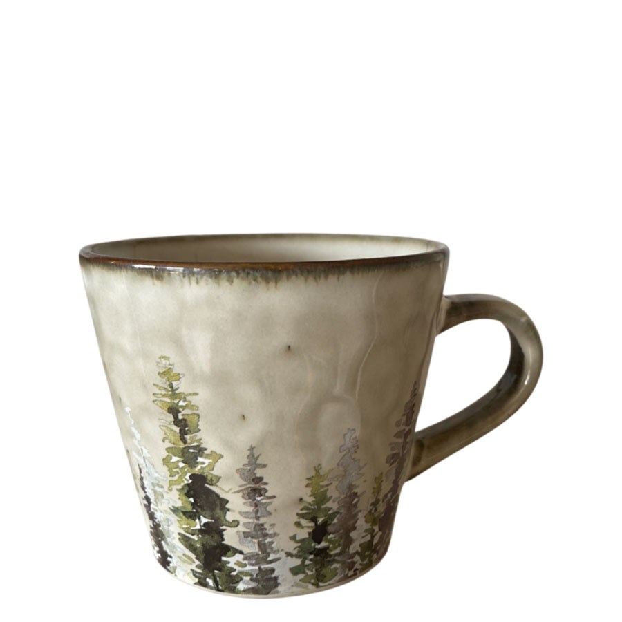 Mugg Holly Tree Beige,Grön