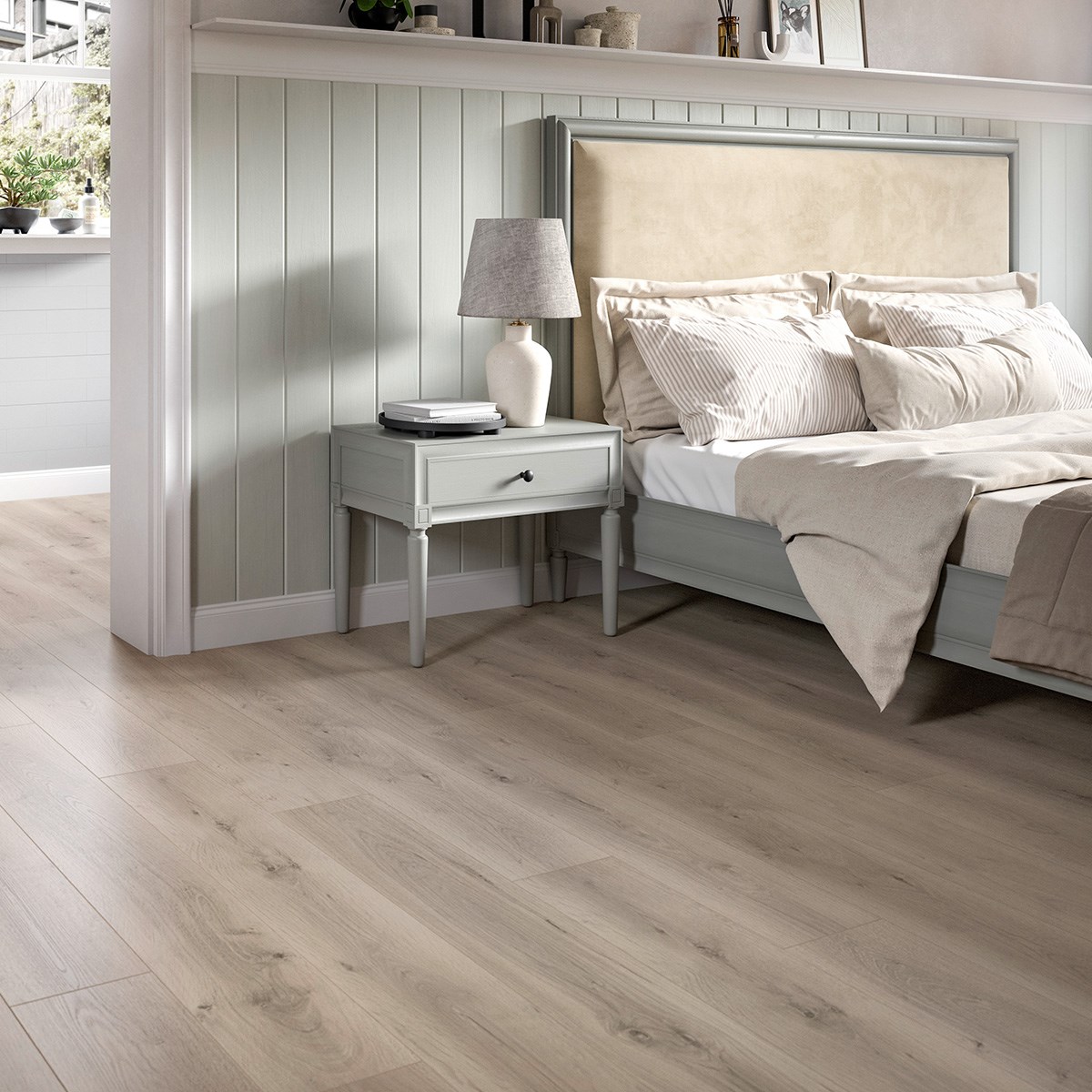 Laminatgolv Nature Sense Aqua Ljusgrå Pinot Ek, Classic