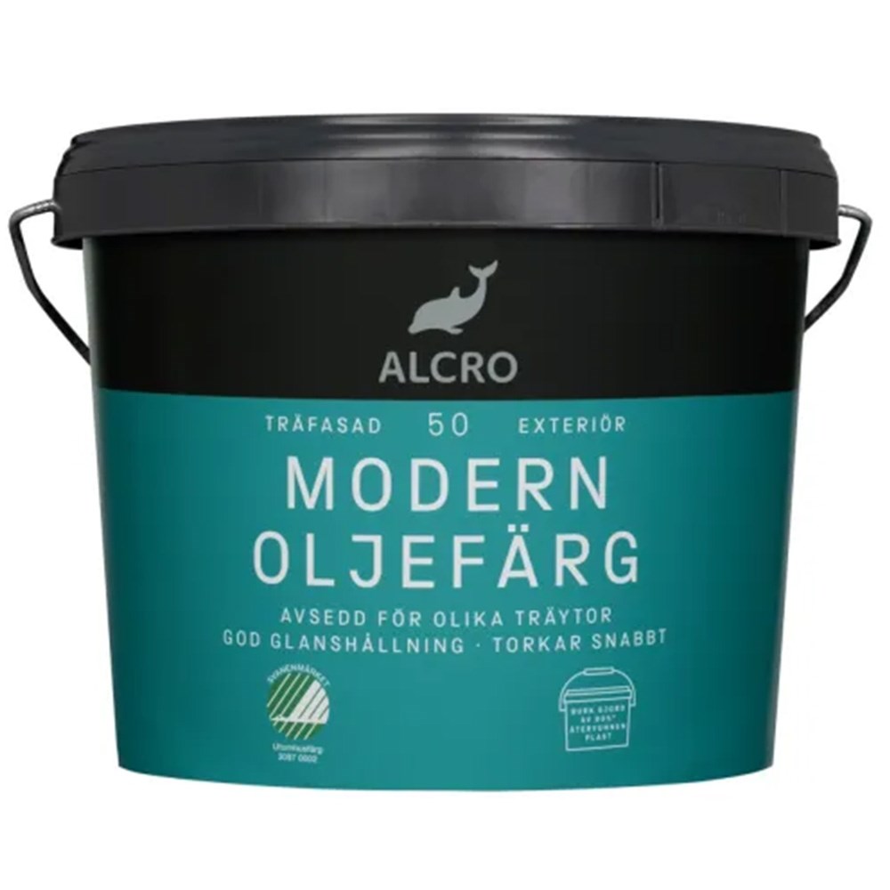 Oljefärg Modern Vit, Halvblank, 10L