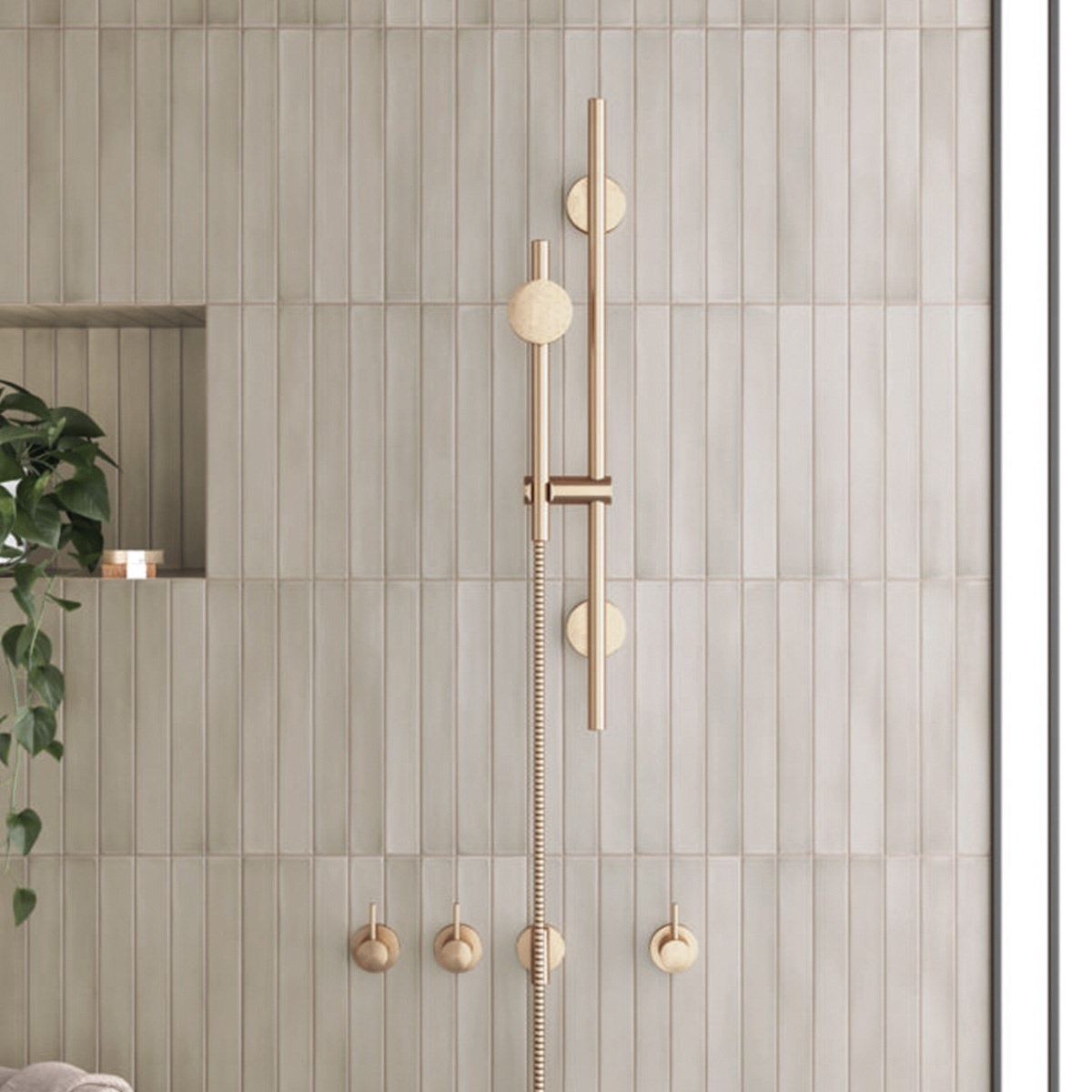 Kakel Massimo Siena Earth Beige, 5x40cm, Matt