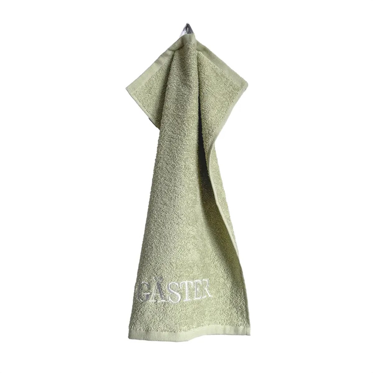 Handduk Gäster Grön, Vit, 30x50cm