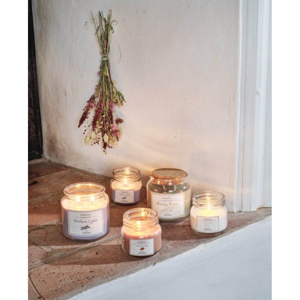 Doftljus Brobacka Fresh Linen Liten 80mm