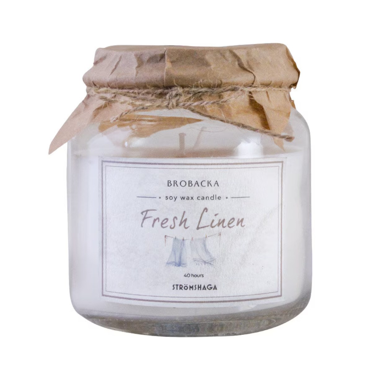 Doftljus Brobacka Fresh Linen Stor 100mm