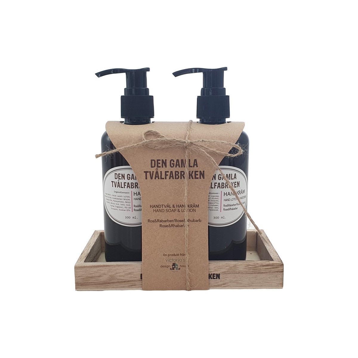 Presentkit Ros & Rabarber 2x300ml