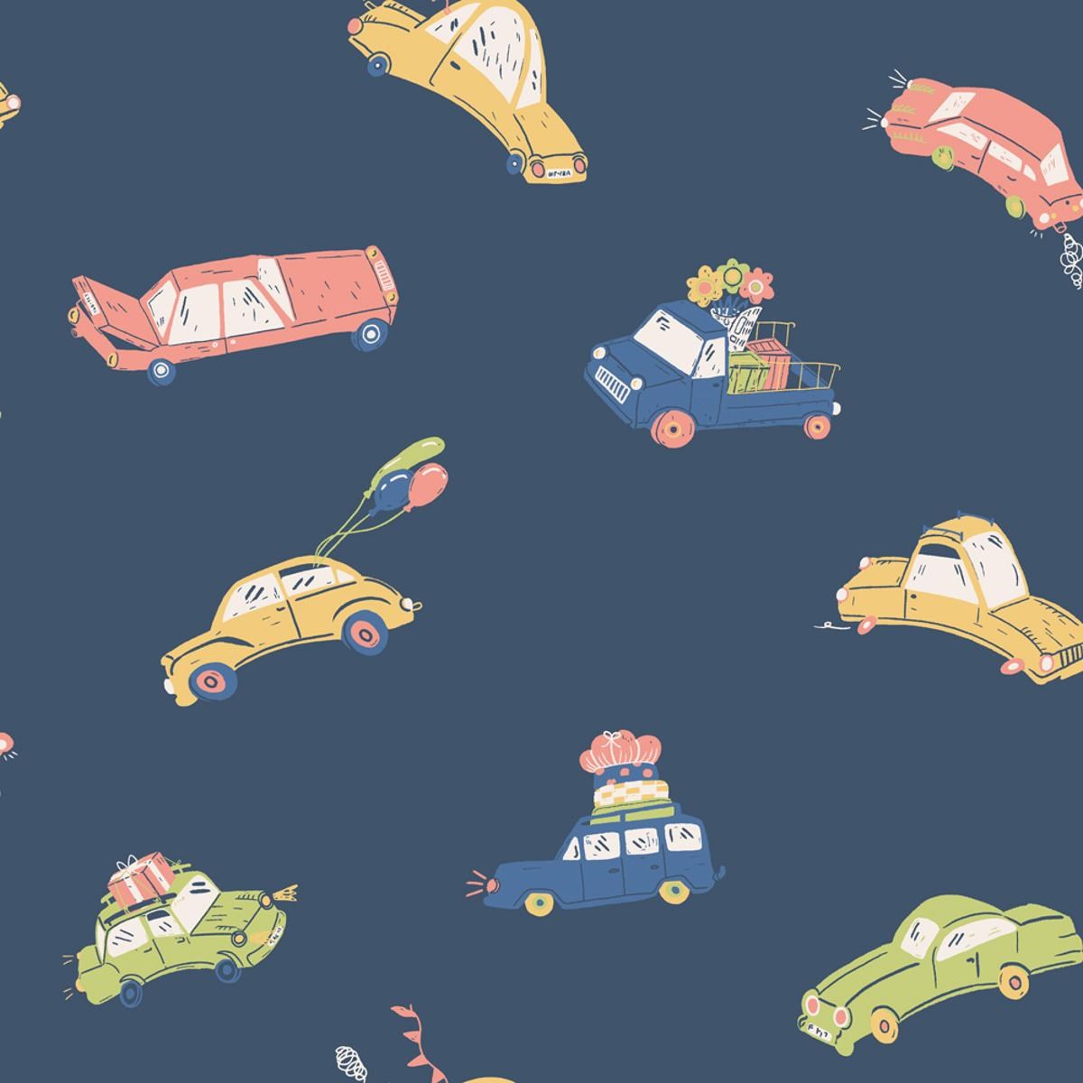 Tapet Resan Bilarna 29014