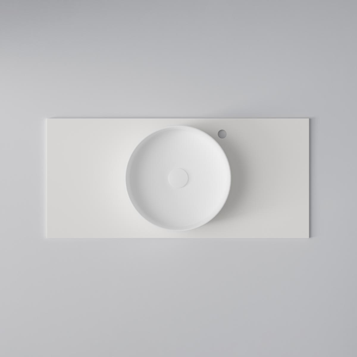 Bänkskiva Flow 100 Plain White, 1010x460mm