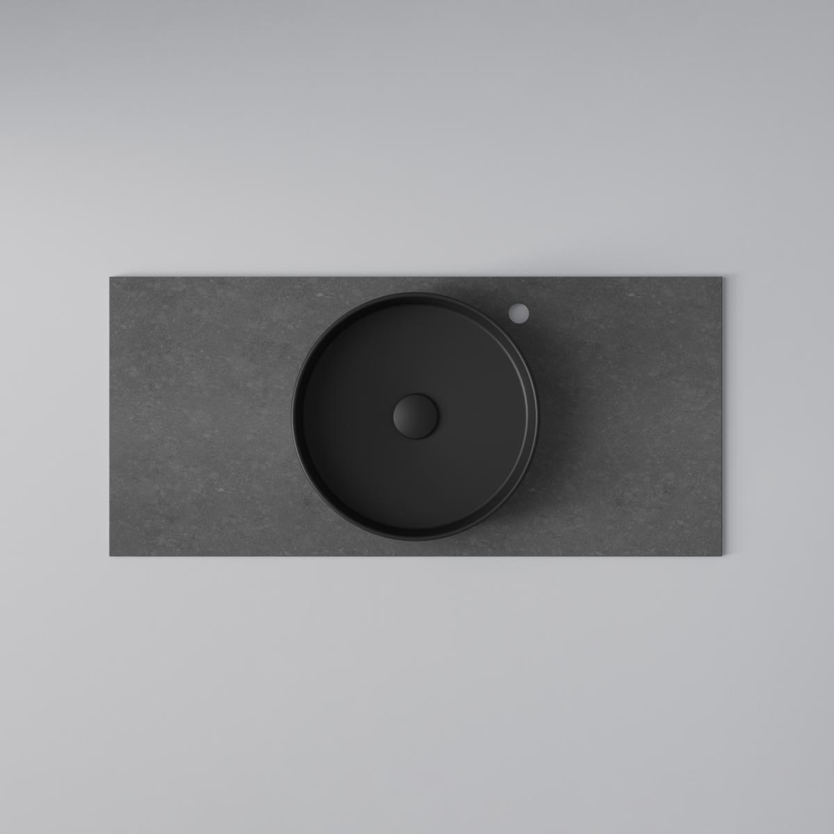 Bänkskiva Flow 100 Raven, 1008x460mm