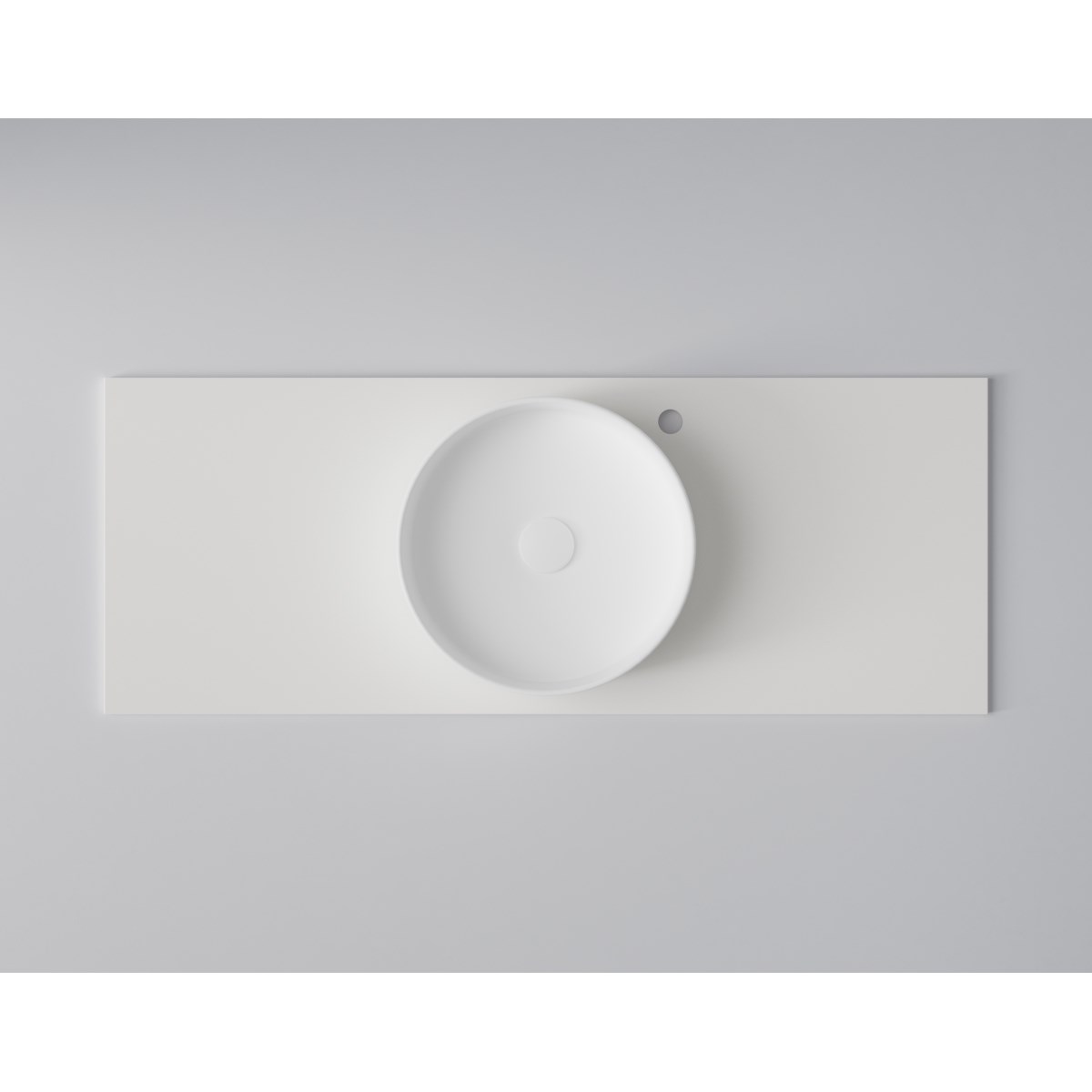 Bänkskiva Flow 120 Plain White, 1208x460mm