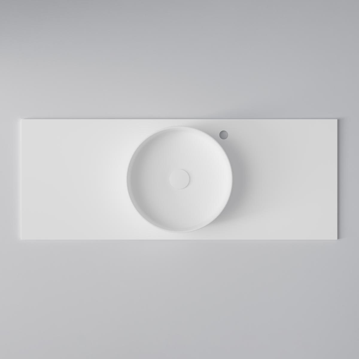 Bänkskiva Flow 120 Soft White, 1208x460mm