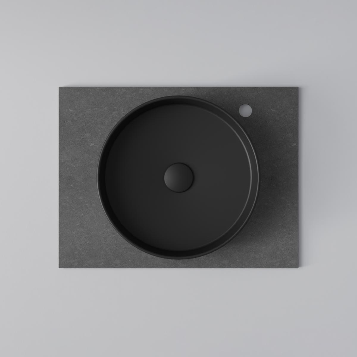 Bänkskiva Flow 60 Raven, 608x460mm