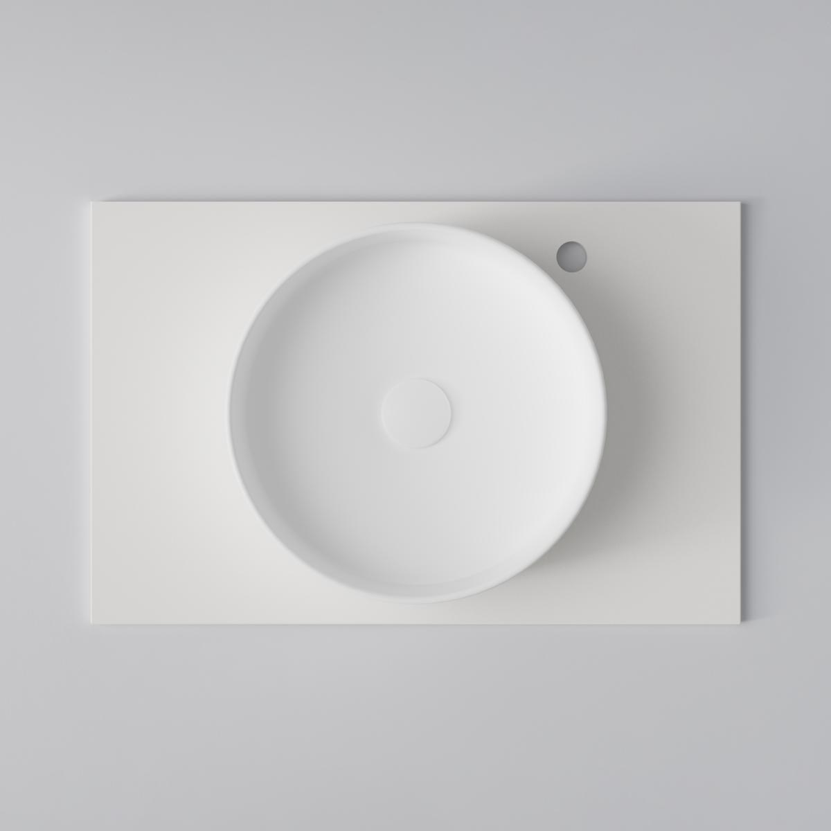 Bänkskiva Flow 70 Plain White, 708x460mm