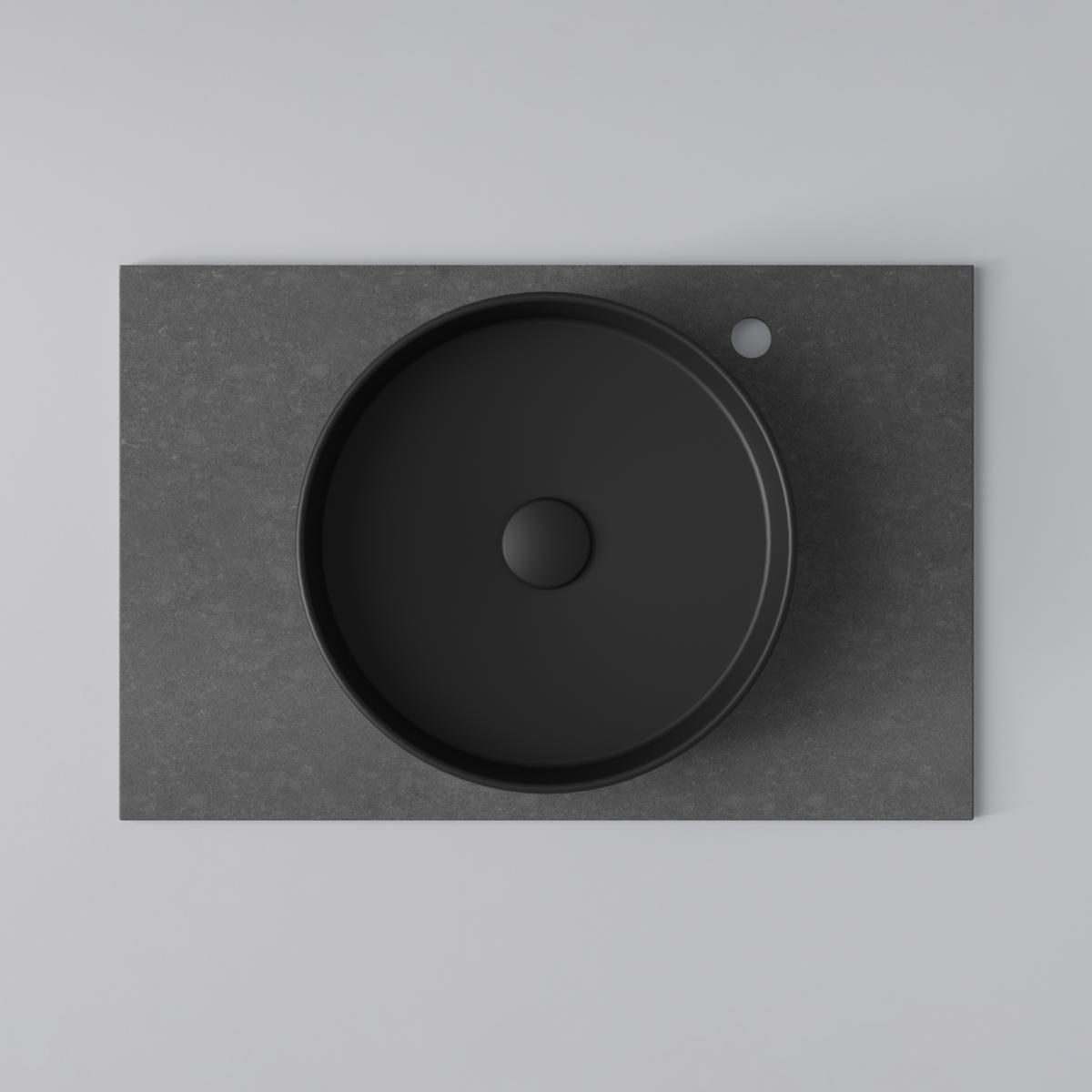 Bänkskiva Flow 70 Raven, 708x460mm