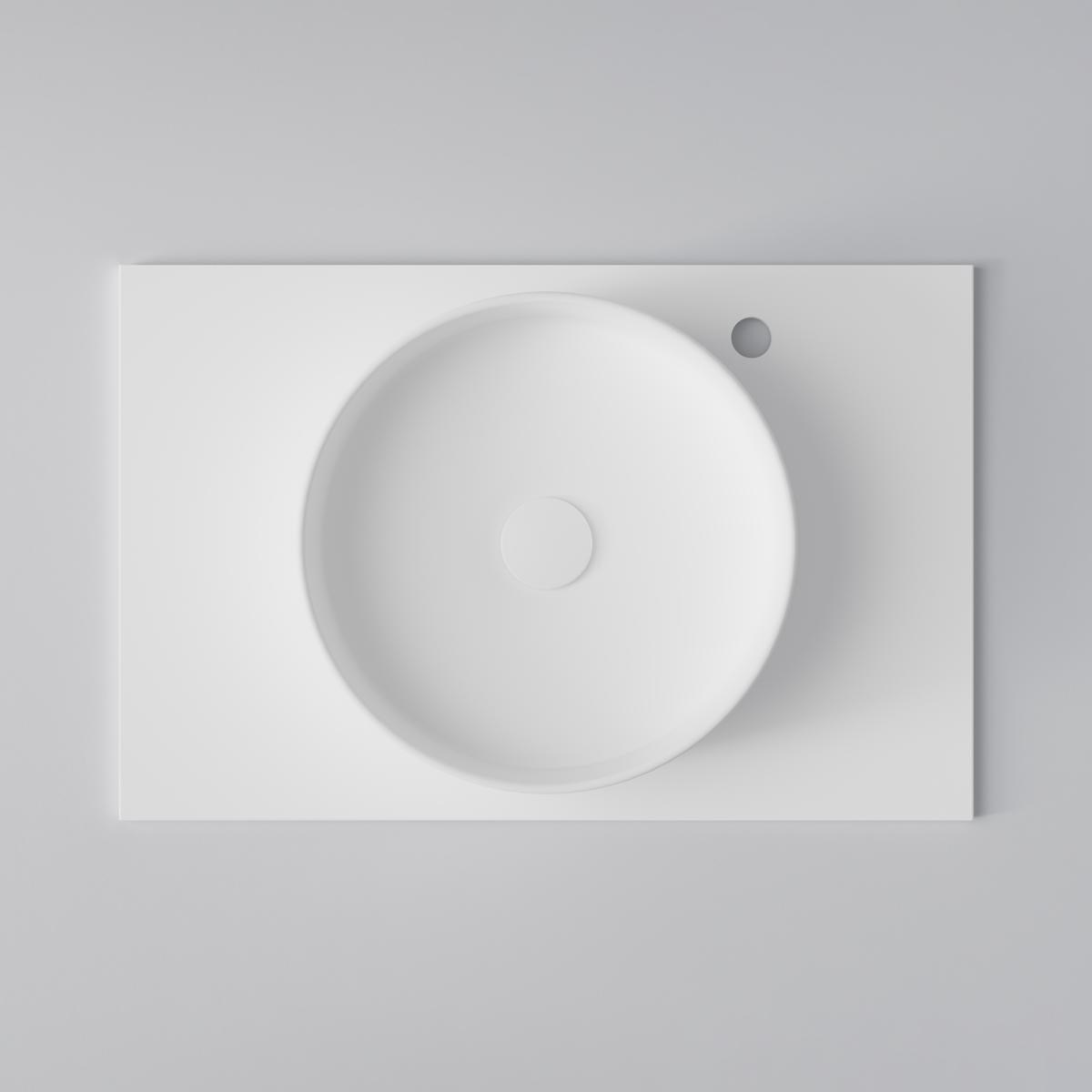 Bänkskiva Flow 70 Soft White, 708x460mm