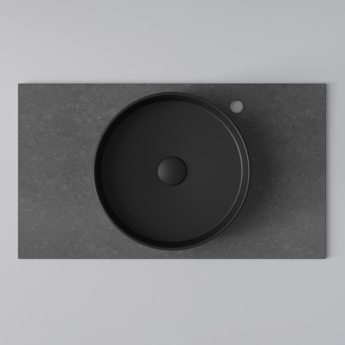 Bänkskiva Flow 80 Raven, 808x460mm