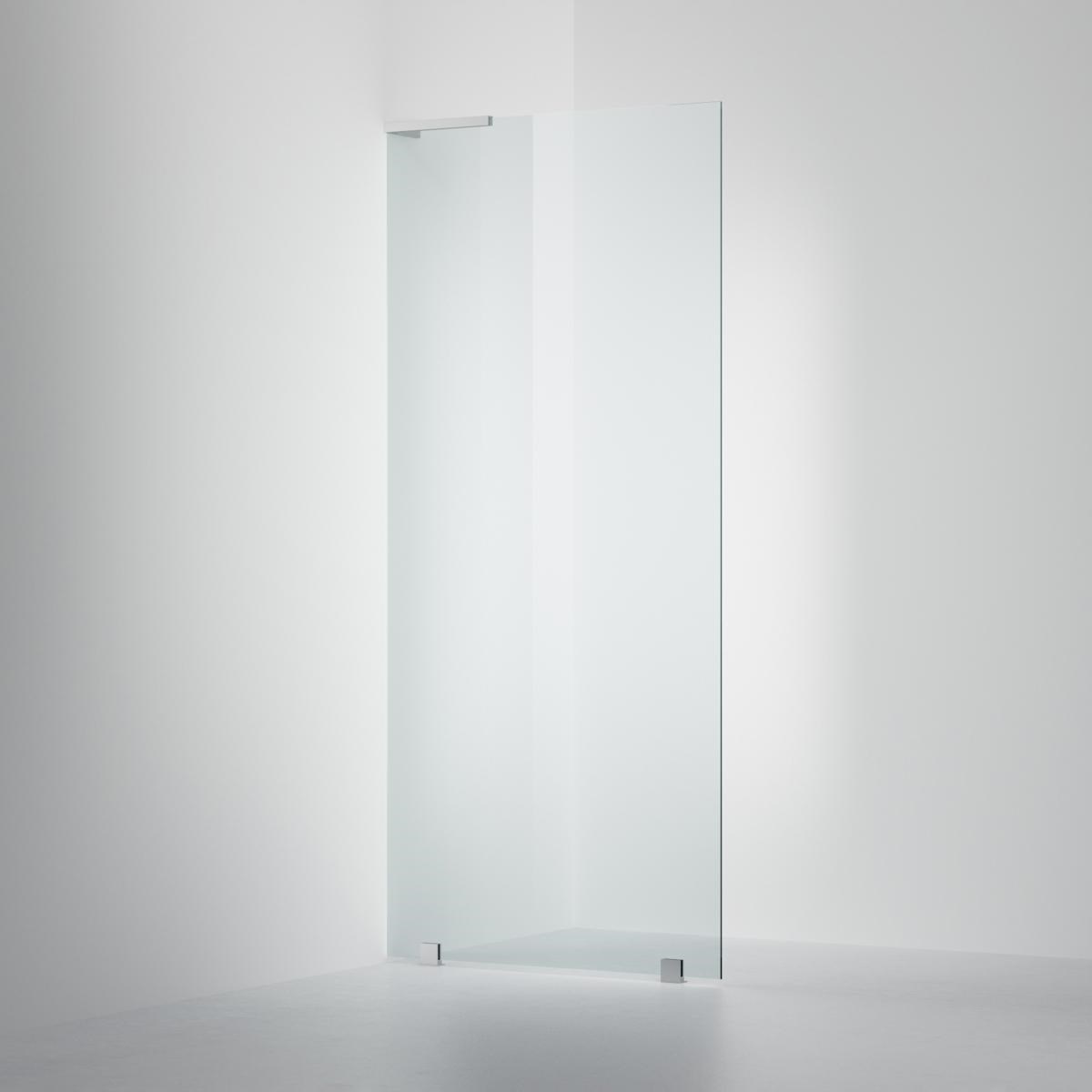 Fast Duschvägg Arc 20 Original Brushed Chrome, 90x200cm, Clear Med Tim