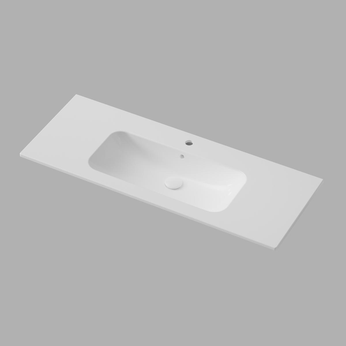 Handfat Soft 120x45cm, Glossy White