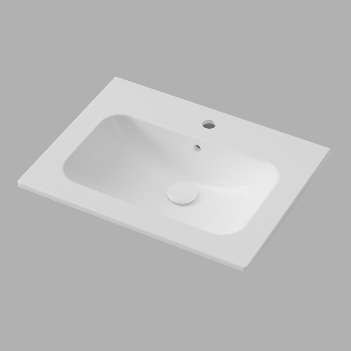 Handfat Soft 60x45cm, Glossy White