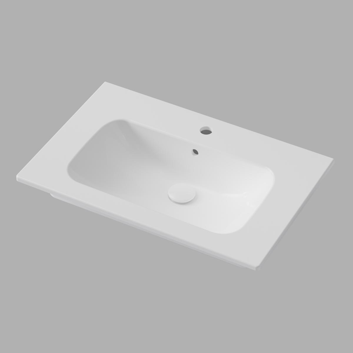 Handfat Soft 70x45cm, Glossy White