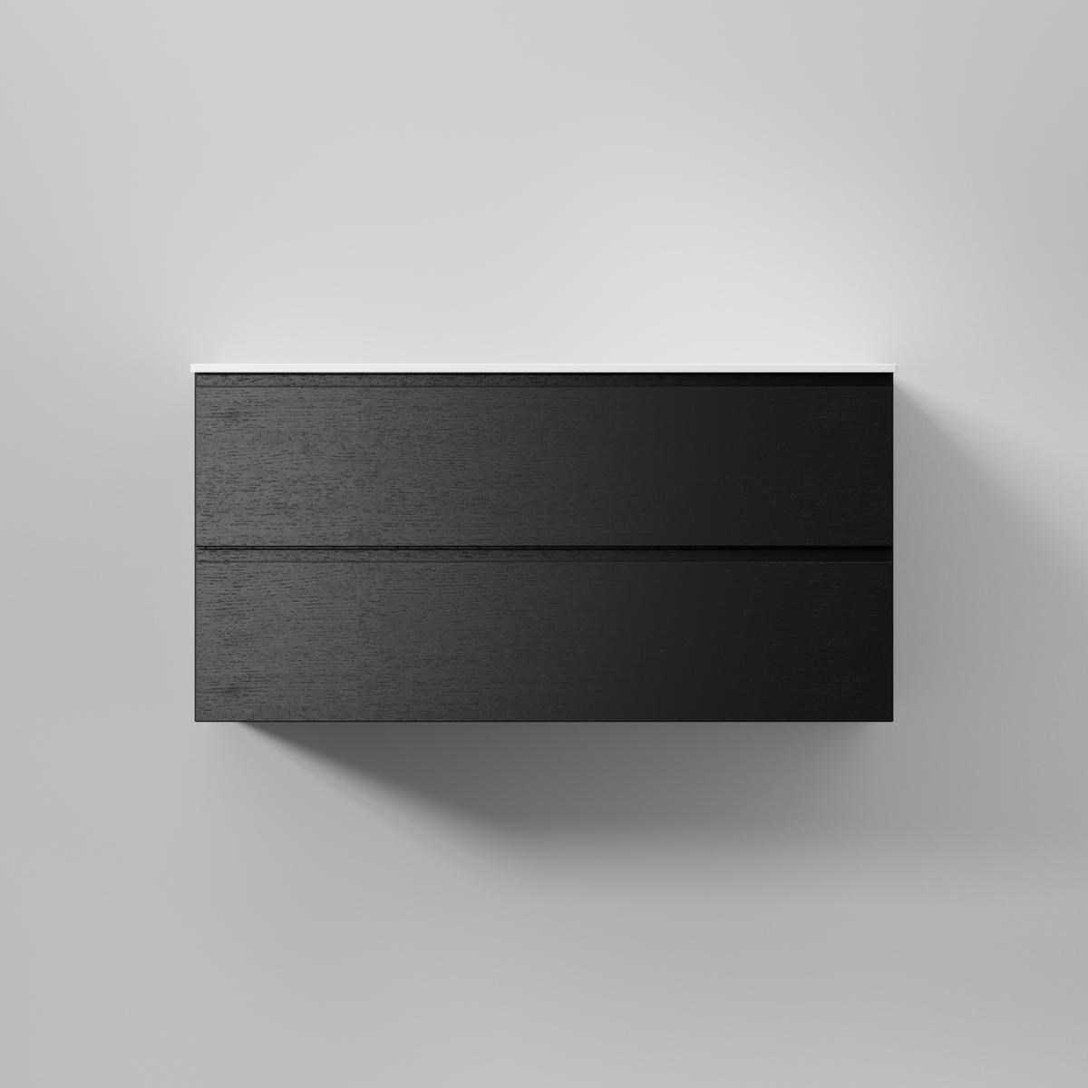 Kommod Core Grip 100x45cm, Black Oak, Slät