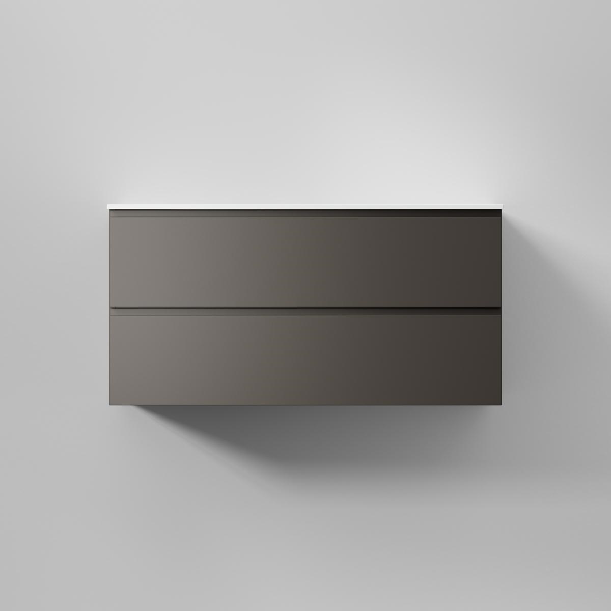 Kommod Core Grip 100x45cm, Carbon Grey, Slät