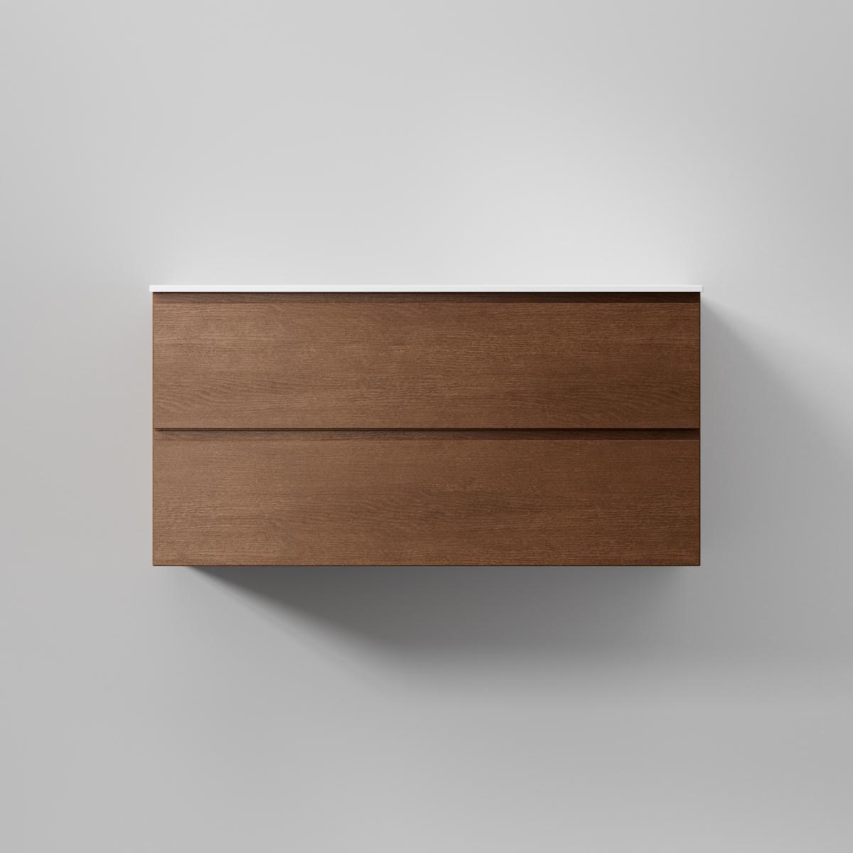 Kommod Core Grip 100x45cm, Dark Oak, Slät