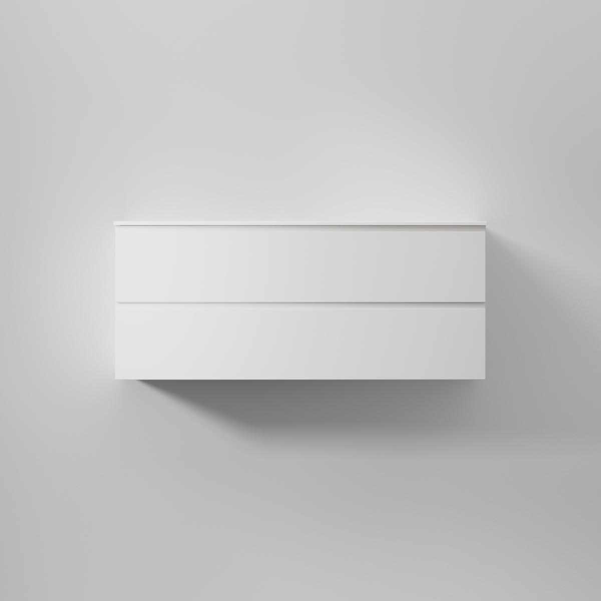 Kommod Core Grip 120x45cm, Pure White, Slät