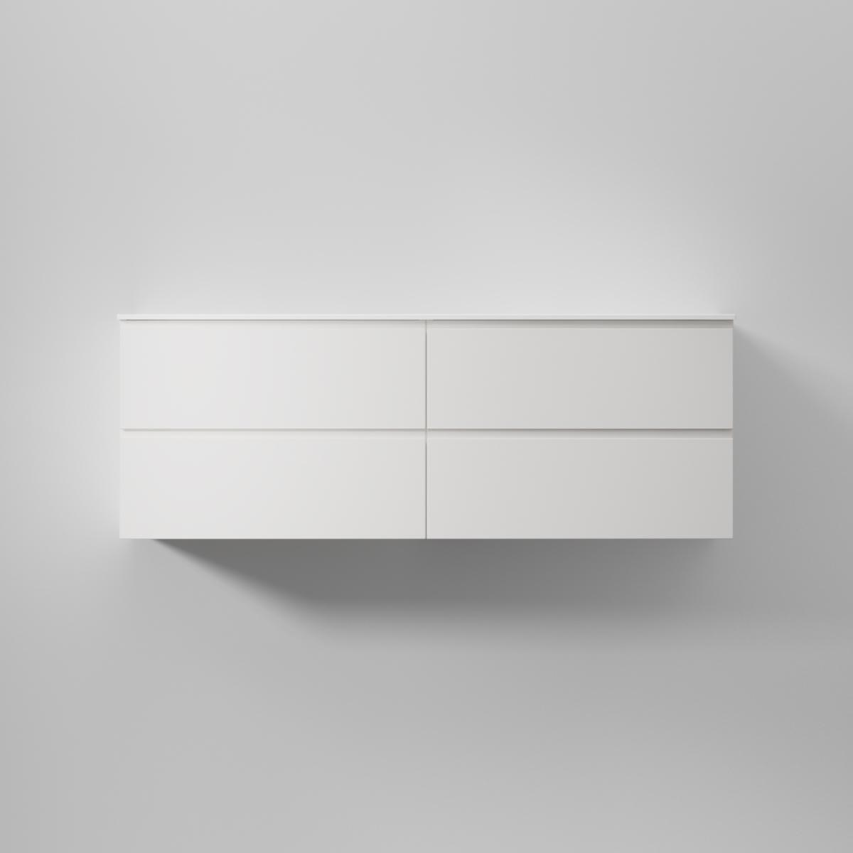 Kommod Core Grip 140x45cm, Pure White, Slät